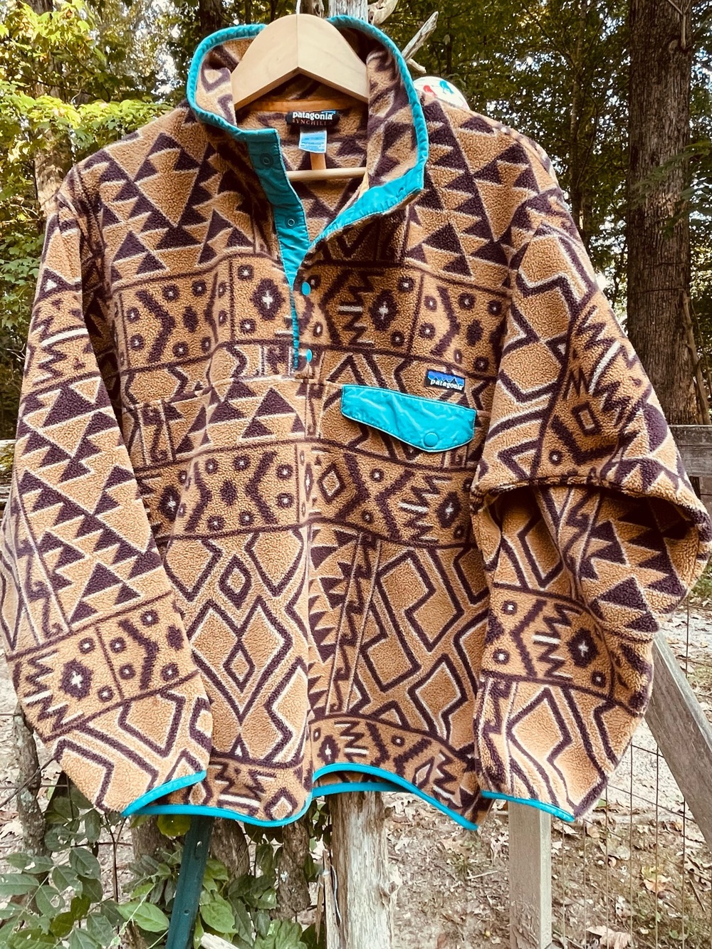 Patagonia Synchilla Snap-Pullover Men’s Med Vtg 2014 Fall Pre-owned Aztec Brown